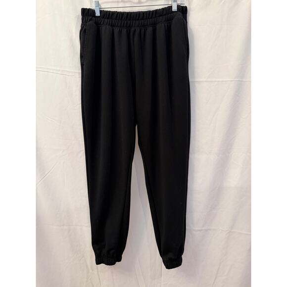 Yogalicious Pants - Yogalicious Women’s XL Black Joggers with Pockets Athleisure Lounge Workout